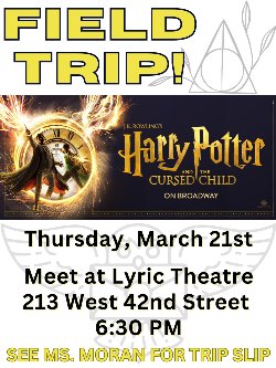 Harry Potter on Broadway Trip
